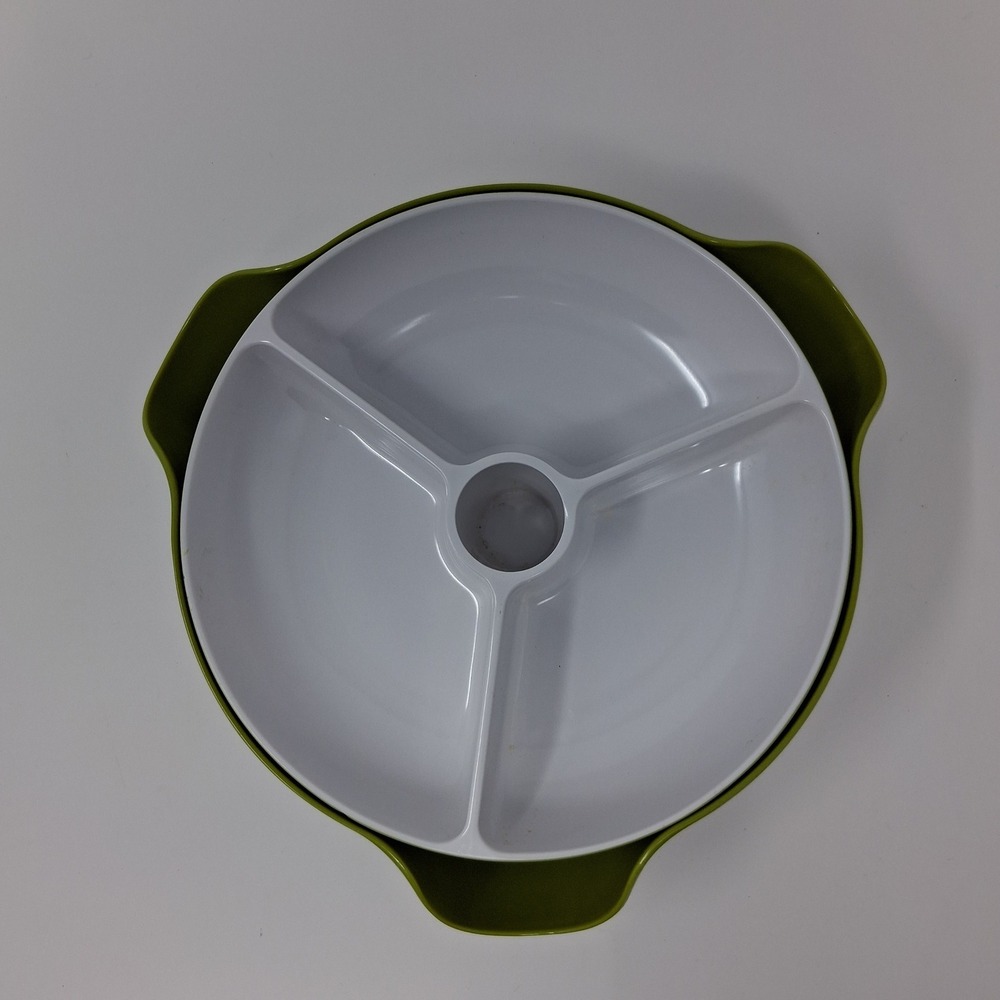 Joseph Joseph Dip and Snack Server/Chiller Green White 2 Piece Set - Picture 4 of 12